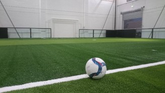 Panneau de foot 5 en verre trempé 12 mm