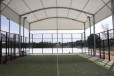 La structure de notre couverture de terrain de padel