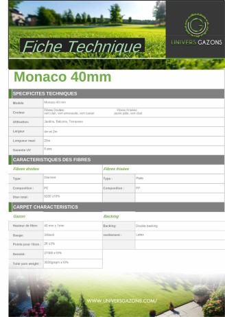 Gazon Monaco 40mm