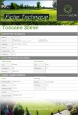 Gazon Toscane 30mm - LARGEUR 2 METRES
