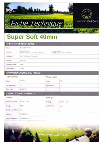 Gazon Super Soft 40mm